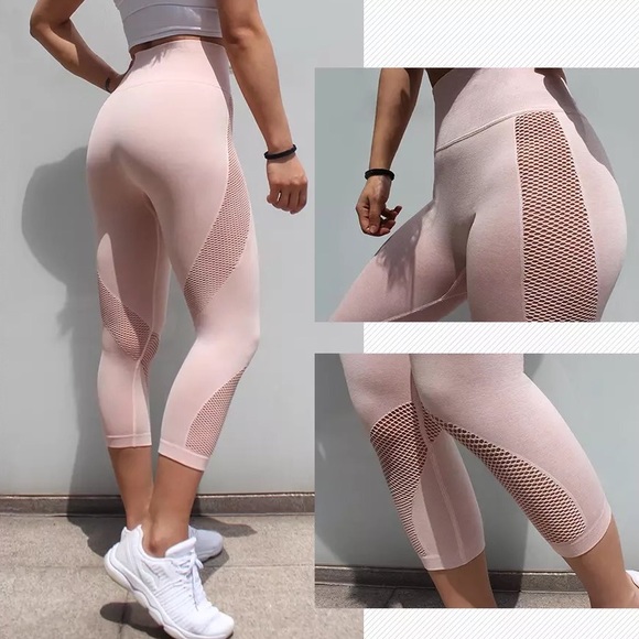 Whiskey Kiss Pants - WHISKEY KISS Light Pink Fitness Leggings